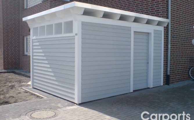gartenlaube 1 Abstellraum Gartenhaus Classic mit Dachüberstand und Conos