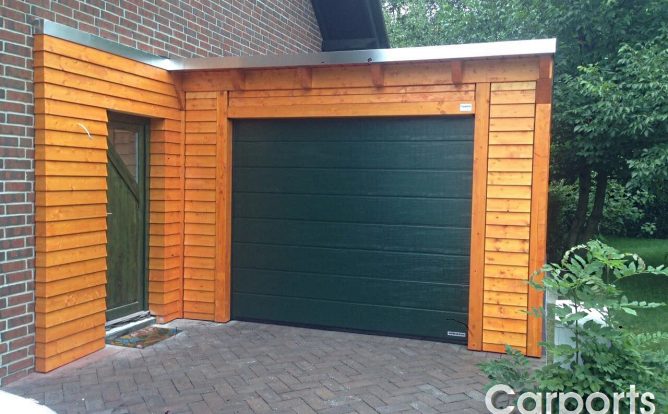 Carport Classic 14 Carport Classic mit Sektionaltor