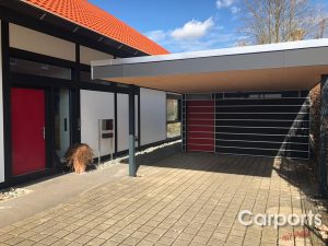 Carport Mattschwarz