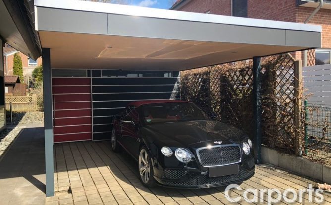 Carport Trespa Mattschwarz Bentley