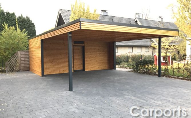 Carport Bauhaus Rhombo in Kiefer