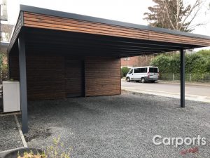 Carport Rhombo mit Abstellraum