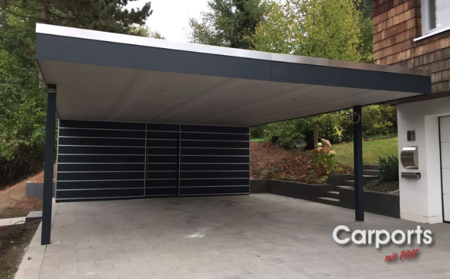 #437 Doppelcarport Bauhaus HPL