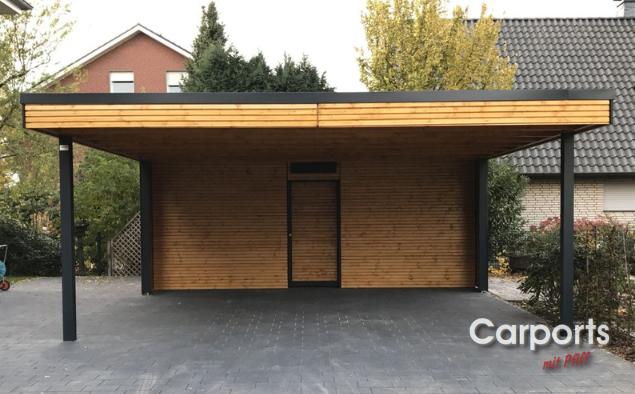 #438 Doppelcarport Bauhaus Rhombo
