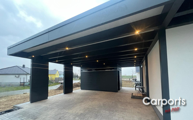 #432 Doppelcarport Bauhaus HPL