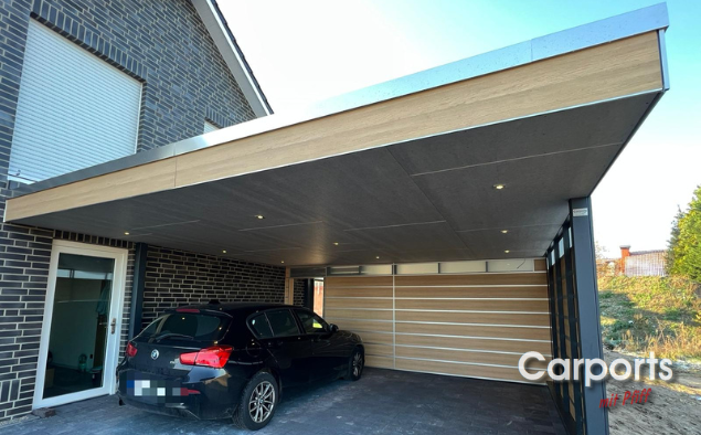 #435 Doppelcarport Bauhaus HPL