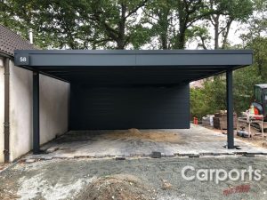 Carport HPL in Anthrazit